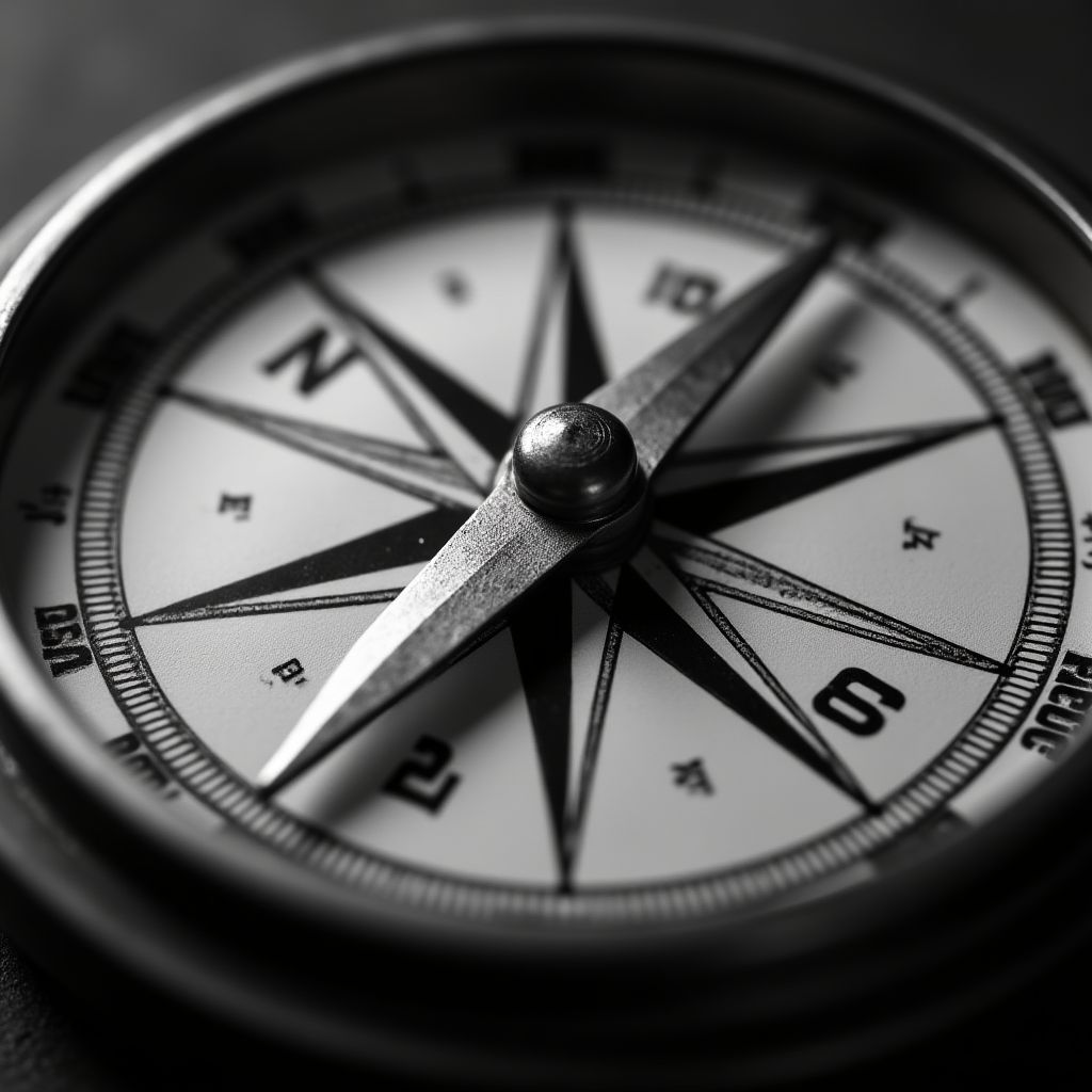 Bir hedefe odaklanan pusula.