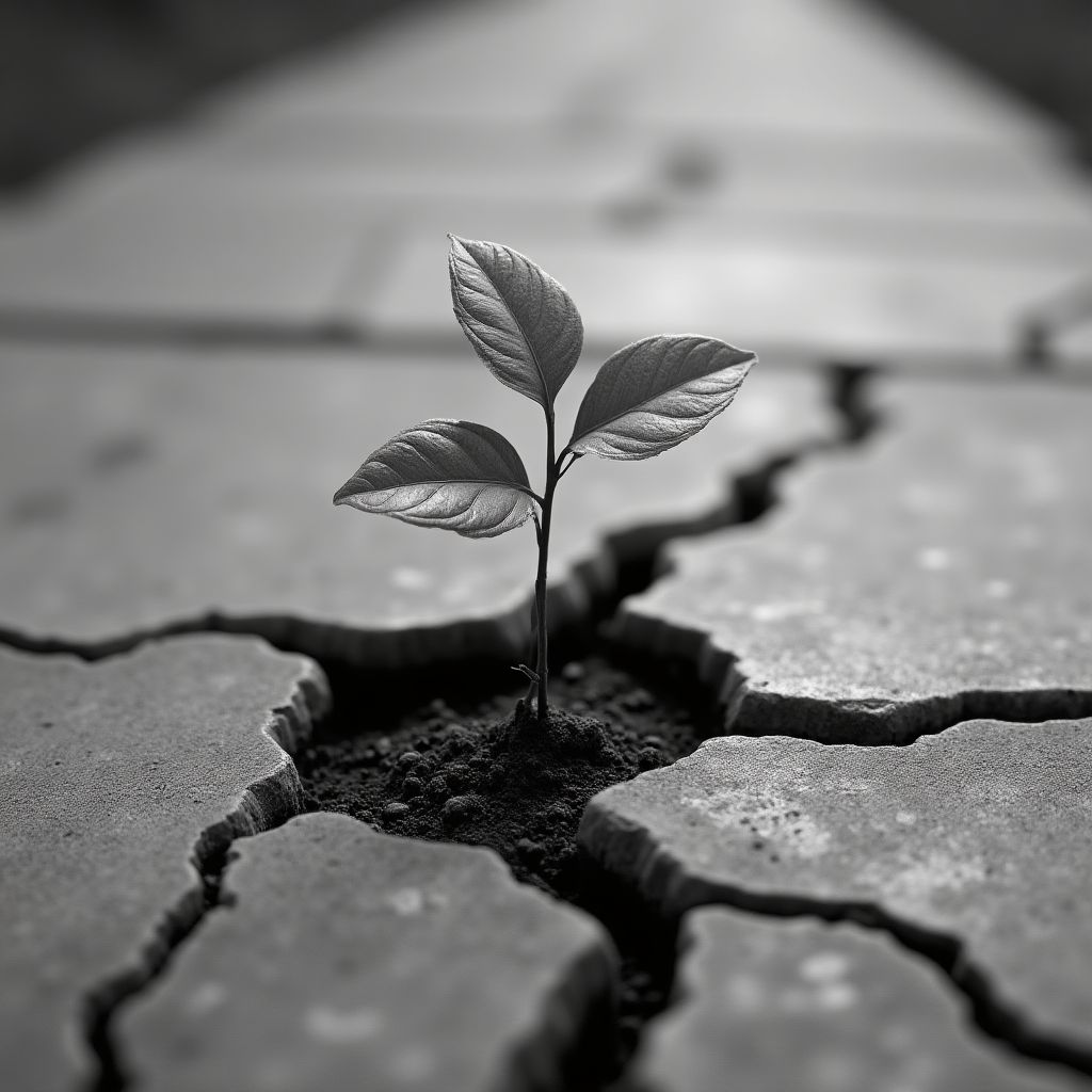 Büyüyen bir fidanın zaman içindeki değişimi.